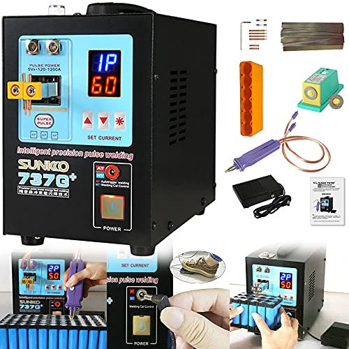737G+ Saldatrice di precisione intelligente Saldatrice a batteria Saldatrice a punti Saldatrice portatile a doppia funzione a induzione DIS per batterie 18650 pacchi Attrezzatura per saldatura a punti