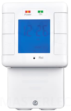 BG Masterplug TMIHDIG-MP Digital Weekly Immersion Timer with LED Indicators/Boost Button