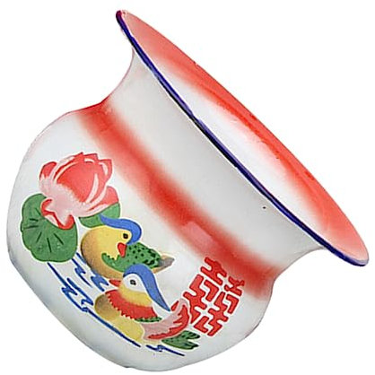 TOYANDONA Pot De Chambre Vintage Crachoir Domestique Pot à Urine De Nuit Avec Surface Résistante Aux Taches Facile à Nettoyer