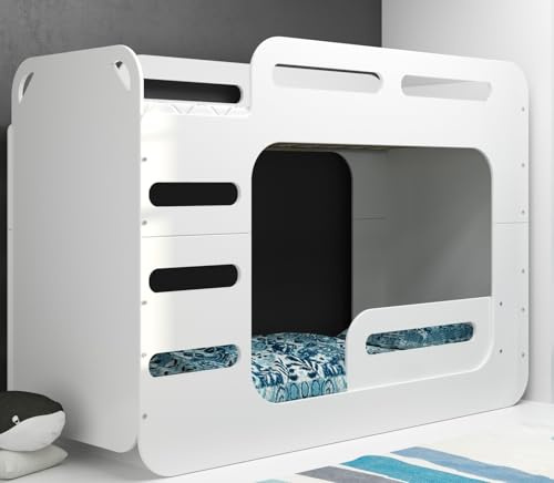 Interbeds Etagenbett Hochbett Stockbett für Kinder 200x80cm mit Lattenrost und Rausfallschutz Kinderbett