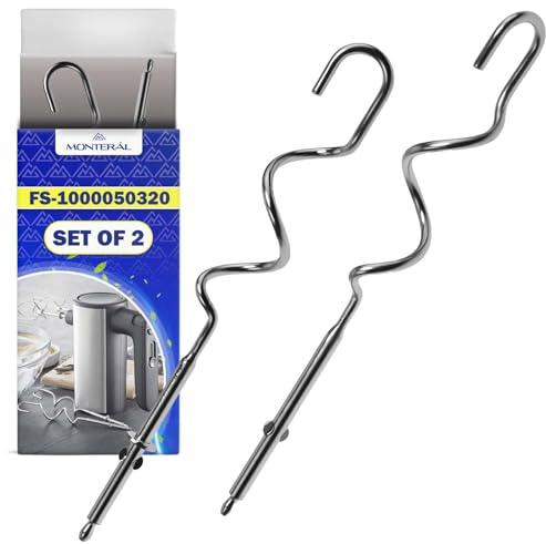 2x Knethaken Handmixer FS-1000050320 für Wmf Kult X Handrührgerät | Garantie 10 Jahre - MONTERAL