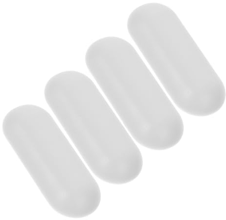 FONDOTIN Protectores de Tapadera WC de Plástico Función Autoadhesiva y Prevención de Colisiones para Complementos de Baño en Hoteles y Escuelas, Paquete de 4 Unidades