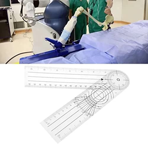 MasYosh Goniometro Medico, Righello Angolare Multifunzionale per la Misurazione Articolare con Scale Chiare, Utilizzato Nella Terapia Occupazionale e Nella Formazione Medica, 21,5 X 5 Cm