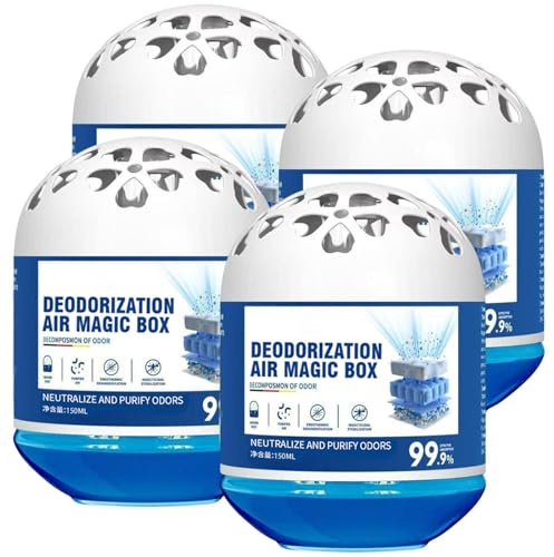 Deodorization Air Magic Box, Air Purifier with Plant Extracts, 150 ml, Dust Disassembly and Odour Neutralisation for Indoor Use (4, Air Magic Box)