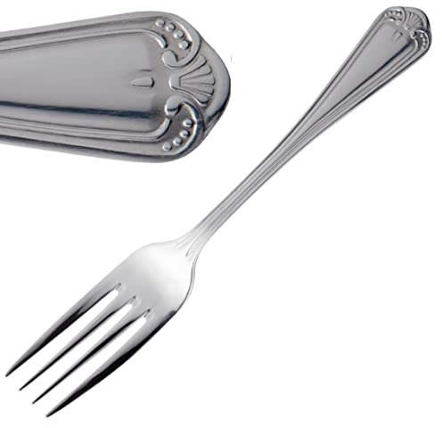 Olympia Jesmond Lot de 12 fourchettes de table en acier inoxydable 18/0 197 mm