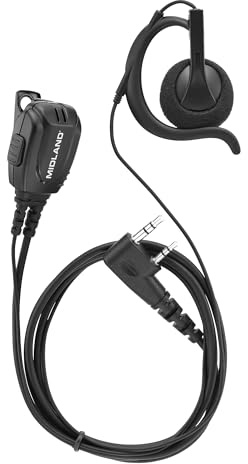Midland® – BA2 Over The Ear Headset for Business Portable – Consumer Radio – Clear Communication with Transmission and Reception – Comfortable Wear