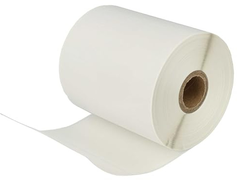 vhbw Etiketten-Rolle kompatibel mit Brother TD-2130 | TD-2130N, TD-4000, TD-4100, TD-4100N Etiketten-Drucker, 102mm x 50mm, (836 Etiketten)