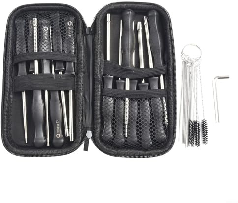 HEIBTENY Kit de tournevis de réglage de carburateur 14 pièces pour tronçonneuse, coupe-fil, souffleur, taille-haie, 14 tournevis, 1 brosse de nettoyage
