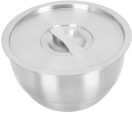 WEKADRIN 1pezzi Ciotola per Uova al Vapore in Acciaio Inox Contenitore per Zuppa con Coperchio Ciotola per Cibo Resistent Calore Freddo Facile da Pulire