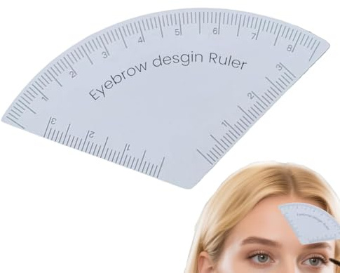 Stencil Righello Per Sopracciglia | Guida Stencil per Sopraccigli con Strumento di Misura | Modellatore Riutilizzabile Per Viaggi Casa Vacanze Salon