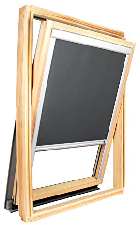 Avosdim, Verdunkelungsrollo für ähnliche und kompatible Vélux-Dachfenster, für 608, Anthrazitgrau