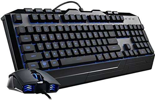 Cooler Master Devastator 3 Combo Clavier & Souris Gaming - Rétroéclairage LED à 7 couleurs, Touches multimédias, 4 Niveaux DPI (SGB-3000-KKMF1-FR) Noir