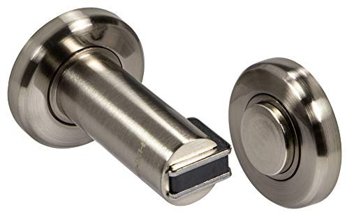 Gedotec Türmagnet | 1 Stück - Design Tür-Halterung extra stark | Edelstahl-Optik Magnet-Türfeststeller - H3685 | Türstopper mit 5 kg | Metall massiv | Stopper für Zimmertüren - Tore - Innentüren uvm.