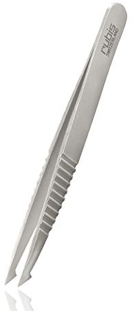Rubis ProGrip Evolution Pince à épiler 2 en 1 – pointue, oblique et fine – Pince à épiler pour poils incarnés et éclats – Pince à épiler pour épiler les sourcils