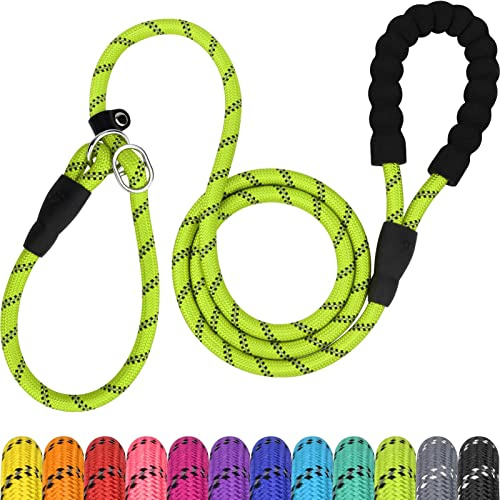 TagME Slip-Leine für Hunde – Anti-Zug-Trainingsleine – Reflektierende Hundeleine für Spaziergänge, Training und Korrektur – Bequemer Griff – Sicher und leicht zu handhaben – Für kleine Hunde