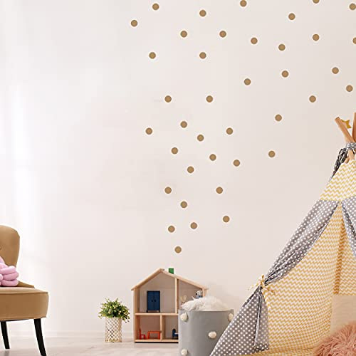 Punkte Set 108 Stück Wandtattoo für Babyzimmer V293 Aufkleber Sticker Kreis Wandaufkleber Kinderzimmer Punkte Dots Klebepunkte in verschiedenen Farben (Hellbraun)