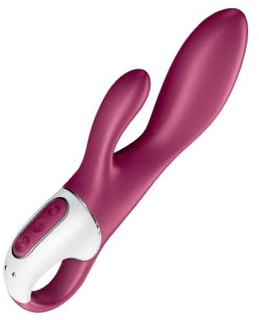 Satisfyer, Bluetooth Rabbit, Heated Affair Connect App, 20,5 cm, mit App, mit Wärmefunktion, 2 Motoren, aus Silikon