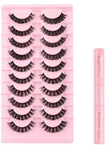 Kiusatig Künstliche Wimpern D Curl Russian Strip Curly Cat Eye