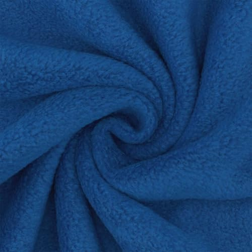 Polarfleece Stoff Antipilling zum Nähen, Polar-Fleece-Stoff als Meterware, uni royalblau (Länge am Stück: ab 100cm / Breite: 150cm)