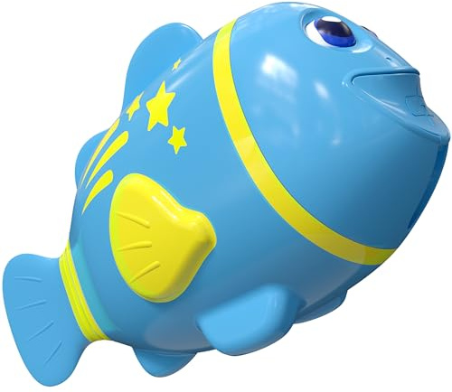 Rechargeable Swimming Fish Toy, Light up Bath Toys with Temp-Color Eyes for Baby Bath, Alive Pool Diving Toys for Kids Ages 4-8, Toddler Bathtub, Water Table