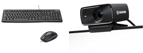 Logitech MK120 Wired Keyboard & Elgato Facecam MK.2 – Premium Full
