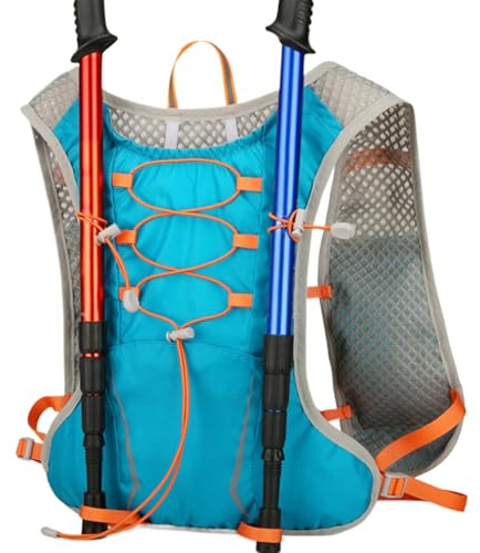 Trinkrucksack - Blase für Herren - Reflektierender Trinkrucksack mit verstellbaren Trägern für Radfahren Joggen Camping