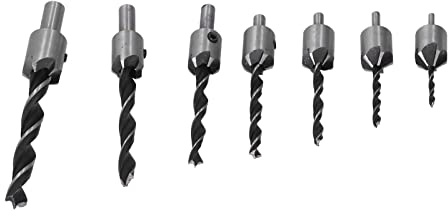 Marhynchus Juego de Brocas Avellanadoras para Madera, Kit de Escariador Profesional de Acero de Alta Velocidad para Carpintería, Taladros de Banco, Taladros Manuales, Brocas Avellanadoras.