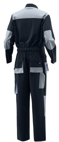 RUMAOZIA Arbeitsoverall Herren Reißverschluss Baumwolle Freizeitanzug Arbeitsanzug mit Mehreren Taschen Sportanzug Atmungsaktive Sommer Outfit 2-teiliges Set professioneller Arbeitsoverall
