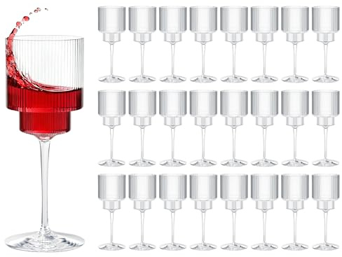 Beafaoo 24er-Set Premium Rotweingläser | 355 ml | Avantgarde-Kollektion | Bruchsicher & Hochtransparent | Lebensmittelecht & Spülmaschinenfest | Ideal für Zuhause, Restaurants & Partys