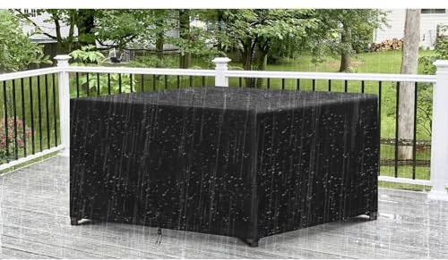 OOOXZO Patio Sofa set Covers Waterproof 250x190x90cm/LxBxH Garden Furniture Cover for Table & Chairs Windproof 600D Oxford Rattan Set Covers, UV and Tear Resistant
