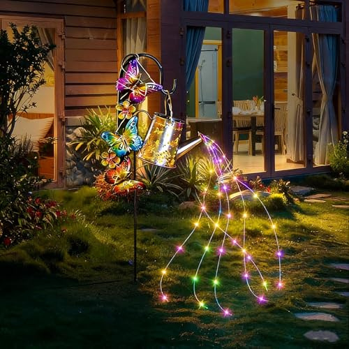 Generico Lampada Solare Da Esterno A Forma Di Annaffiatoio, 90 Led, Illuminazione Esterna Ip65, Lanterne Solari Per Patio, Portico, Prato, Casa E Feste Di Pasqua