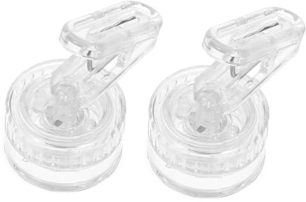 PACKOVE 2pcs Plastic Wall-Mounted Glove Holders with Rotatable Dual-Clip Structure Removable Suction Cup Hooks for Kitchen Dish Gloves and Towels Easy Installation Space-Saving Storage