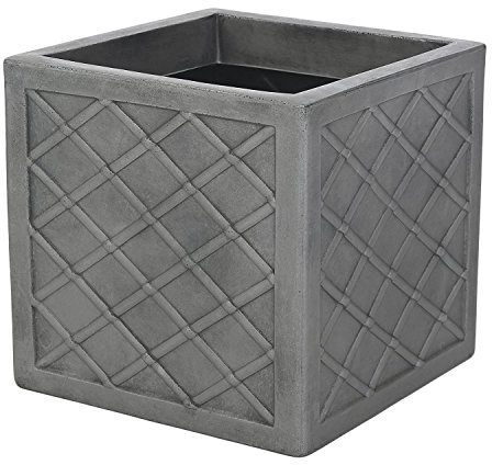 Square Lazio Slate Grey 39.5cm