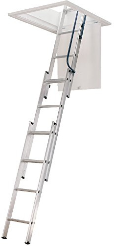 Werner 3 Section Hideaway Aluminium Loft Ladder