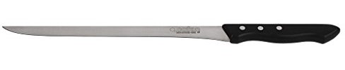 Cofan Cuchillo Jamonero | Modelo Saffron | Medida de 30 cm | Hoja de Acero Inox | Mango de Polioximetileno | Color Negro
