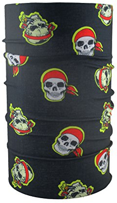 HeadLOOP Multifunktionstuch schwarz Kids Totenkopf Pirat Schlauchtuch Schal Halstuch Kopftuch Microfaser