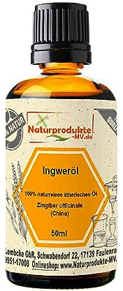 Ingweröl (50 ml) 100% naturreines ätherisches Ingwer Öl