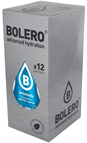 BOLERO | Drinks Idratanti | Gusto: LEMONADE | 9 g x 1,5 lt | 12 BUSTINE