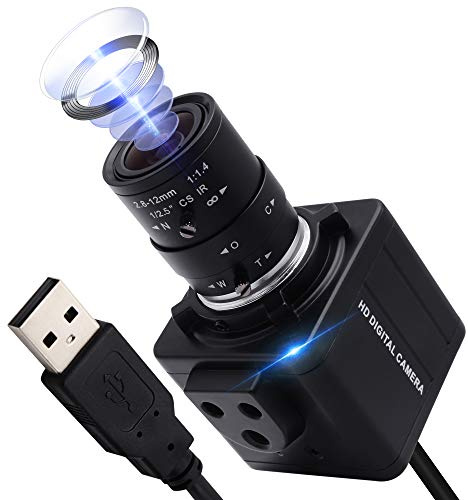 ALPCAM USB Camera 4K Ultra HD Mini Webcam with 2.8-12mm Optical Zoom Lens Camera High Speed USB2.0 30FPS Web Camera for Mac,Window,Linux,Android
