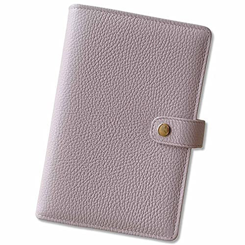 SinnWunder® Premium Ringplaner-Mappe mit 6 Ringen - nachfüllbar - aus geschmeidigem, italienischem Leder - Größe Personal - Farbe Rosa