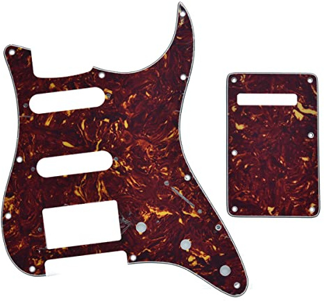 Dopo Strat HSS Guitar Pickguard ST Back Plate Tremolo Cover für USA/Mexican Fender Vintage Tortoise