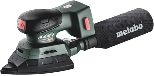 Metabo PowerMaxx SMA 12 BL Akku-Multischleifer 12 (Schleifer/Schleifgerät/Schleifmaschine in metaBOX 215, mit Schleifplatte, ohne Akku + Ladegerät) # 602037840