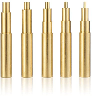 FandWay Heat-Set Insert Soldering Tips Adaptor for Install M2 M2.5 M3 M4 M5 Thread Insert Nut.Compatible with Hakko FX-888D and Weller SP40NKUS Soldering Irons,Used for Connecting 3D Printed Parts.