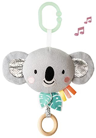 Taf Toys Kimmy the Koala Musical Toy. Plush Baby Sensory Take Along Toy. Plays Soothing Lullaby to Help Baby Sleep. Attaches to Cot Pram or Car Seat. Suitable for Newborn Boys & Girls 0 month +