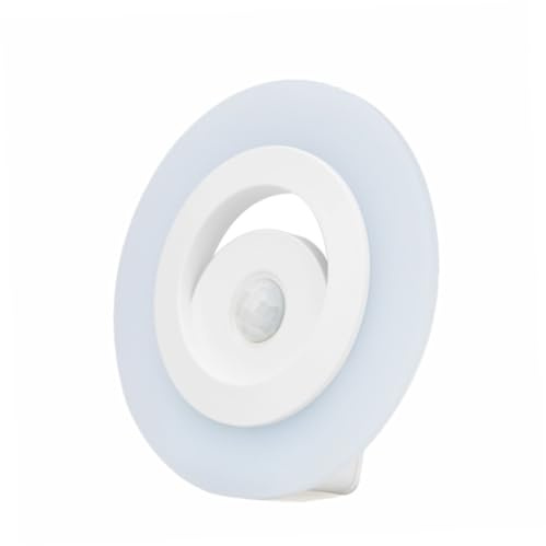 UKCOCO LED Nachtlicht mit Bewegungsmelder, Kabellos, Magnetisch für Flure | Batteriebetrieben mit 3 Aaa, Abs und Gummi, für Eingangsbereich, Keller, Garage, Badezimmer