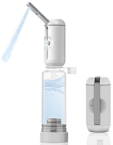 HEYAXA Portable Bidet with High Pressure , Rechargeable Travel Bidet for Men,Baby & Women, Handheld Sprayer for Personal Hygiene, Baby Care, Soothing Postpartum and Hemorrhoid Relief (White)