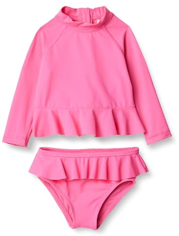 Amazon Essentials Conjunto de Camiseta de protección para bebé, Rosa Intenso, 3-6 Meses