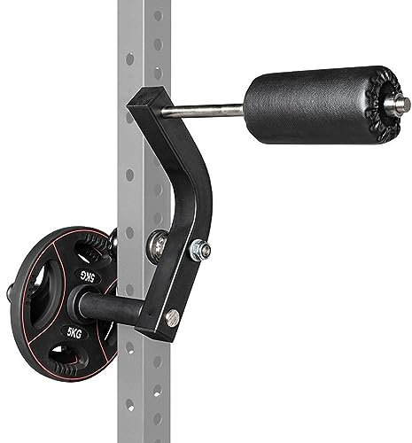 Nackentrainer, Kniebeugenständer für Rehabilitationstraining, passend für 7,6 x 7,6 cm Stahlrohr mit 2,5 cm Loch, Power-Cage für Heim-Fitnessgeräte