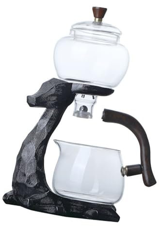 Set di teiere per matrimoni, compleanni e feste di famiglia, bollitore resistente al calore, in vetro borosilicato con funzione di aspirazione magnetica