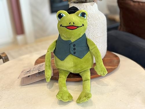 Storybook Crate 12in Frog Plushie, 100% Organic Cotton Velour, Super Soft, Safe Snuggles, Great Gift for Babies on Up, Character from Frog: Discovers The World Books